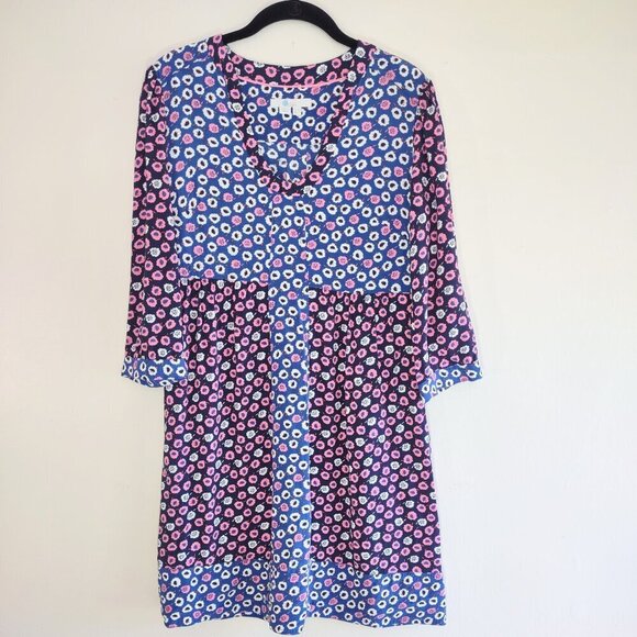 Boden Azalea Bud Floral Shift Tunic Dress Boho Chic Casual Garden Womens Size 4 - Picture 3 of 7